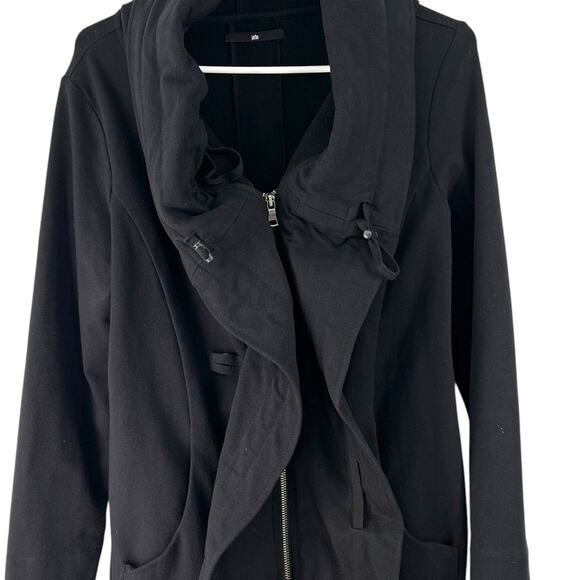 JARBO S /4 hooded stretch sweatshirt jacket Mid Length Luxury Designer womens - Picture 3 of 6